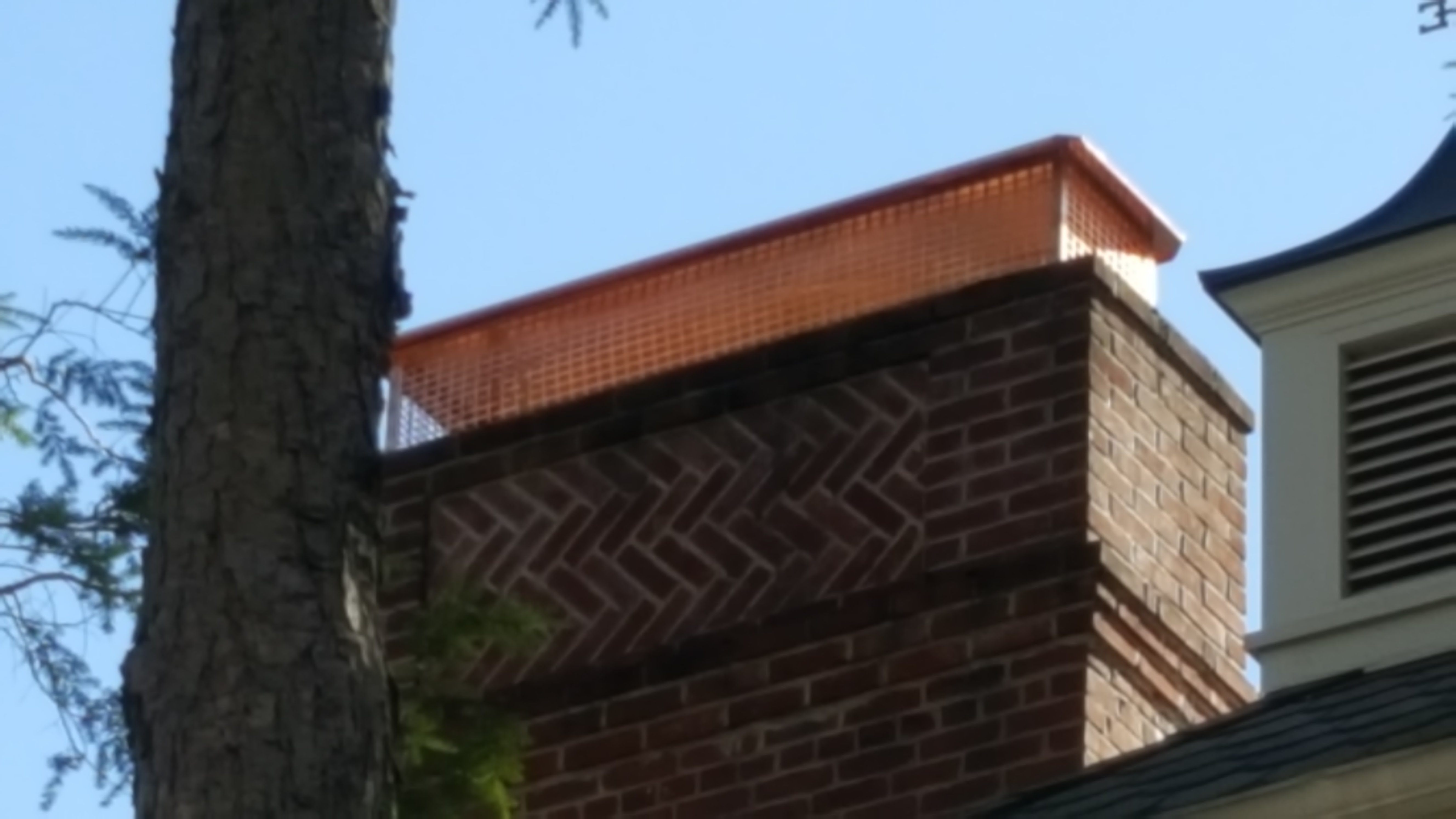 New stainless steel chimney cap installed in Lynbrook, NY