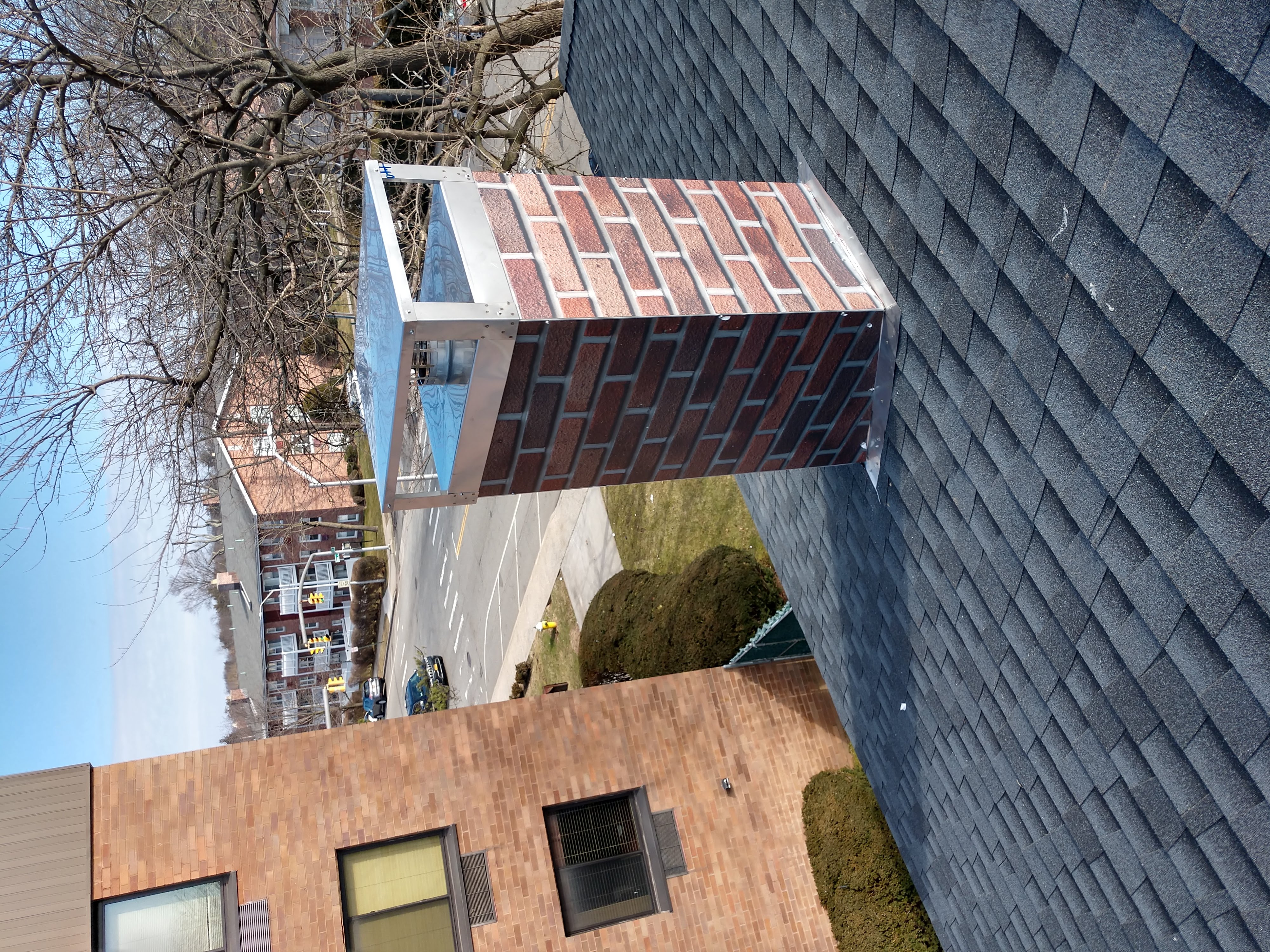 New elastomeric sealant applied to chimney crown in Lynbrook, NY