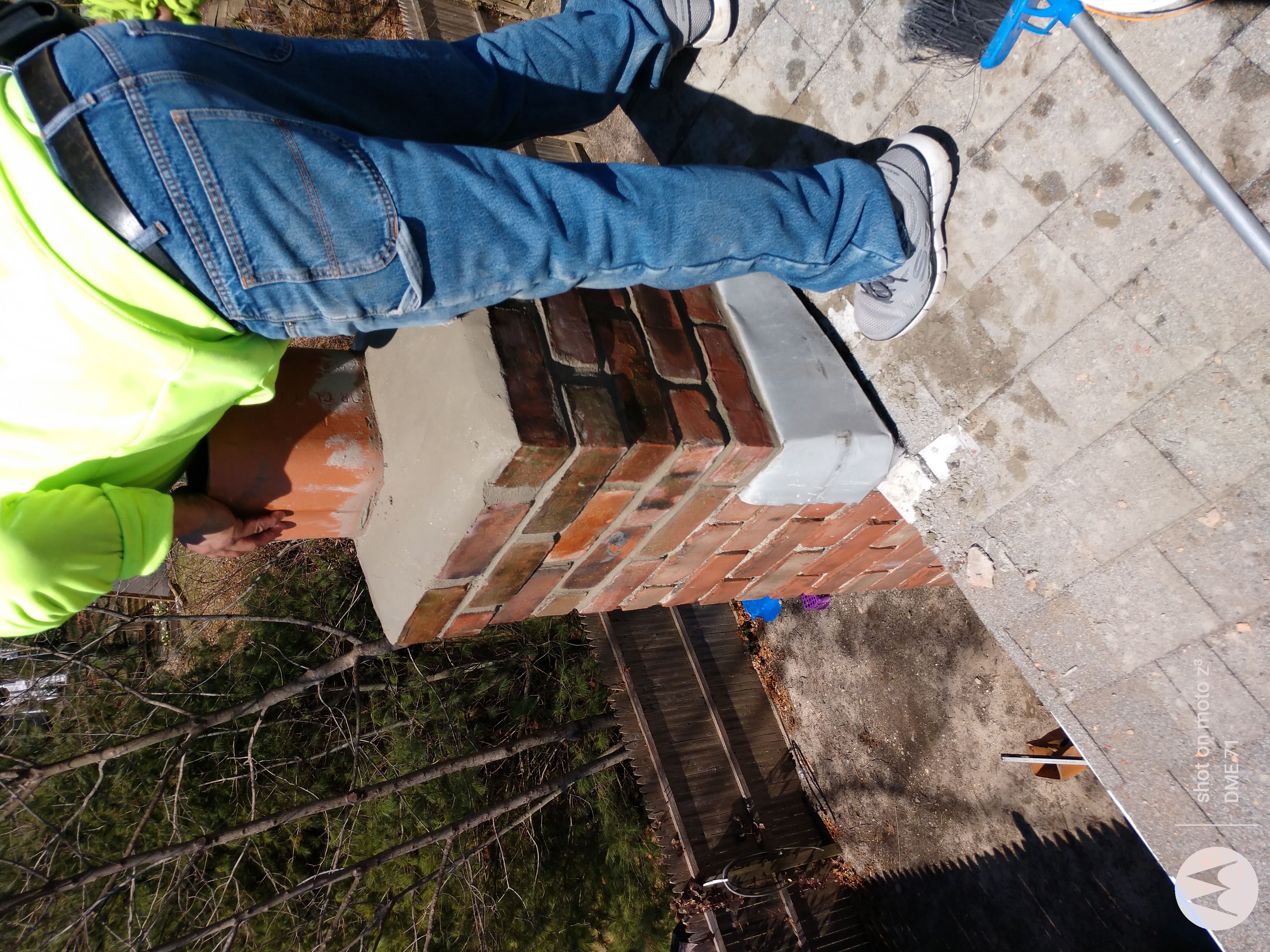 Cracked chimney professionally repaired in Lynbrook, NY