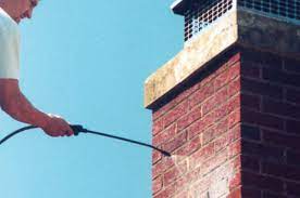 Carbon monoxide safety inspection on gas chimney in Lynbrook, New York