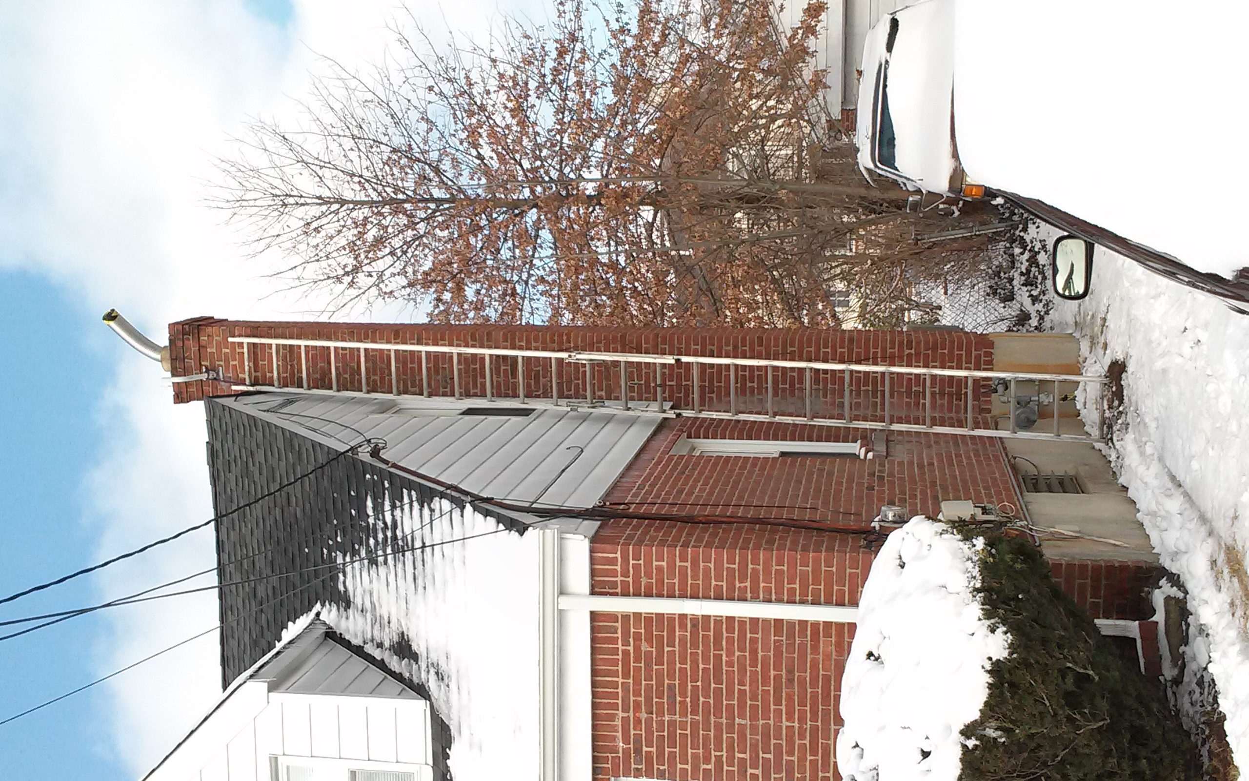 Stainless steel chimney liner installation in Lynbrook, NY